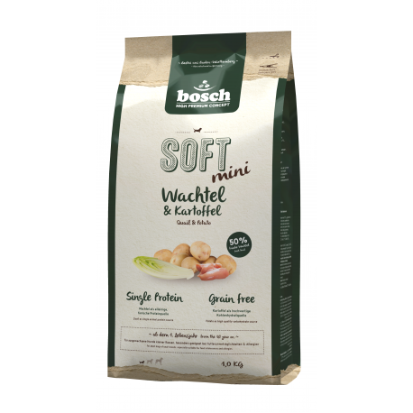 bosch MINI SOFT+ Quail & Potato - (putpelė) 1kg